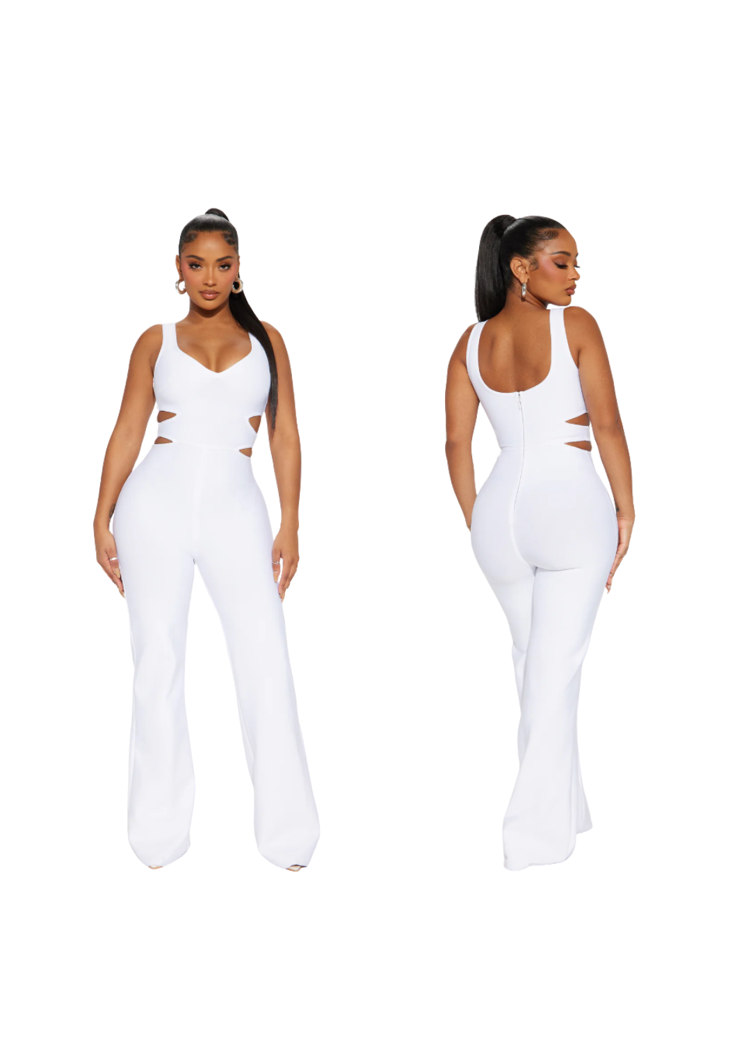 Bandage Jumpsuit - White (FINAL SALE) (NO RETURN)