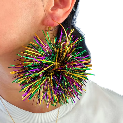 Carnival Pom-Pom Earrings